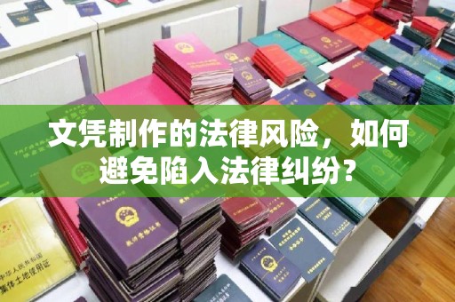 绵竹文凭制作的法律风险，如何避免陷入法律纠纷？