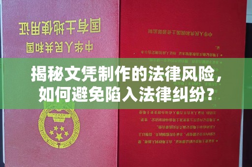 绵竹揭秘文凭制作的法律风险，如何避免陷入法律纠纷？