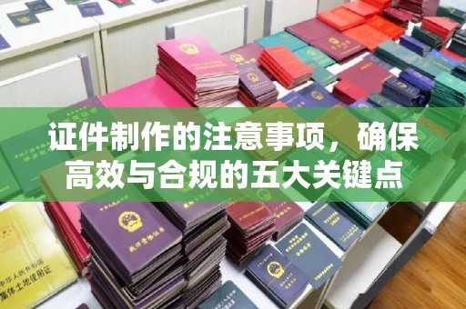 绵竹证件制作的注意事项，确保高效与合规的五大关键点